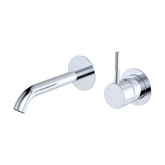 Kaya Up Basin/Bath Wall Fienza Mixer 160mm Outlet Set Round Plates - Chrome/Chrome